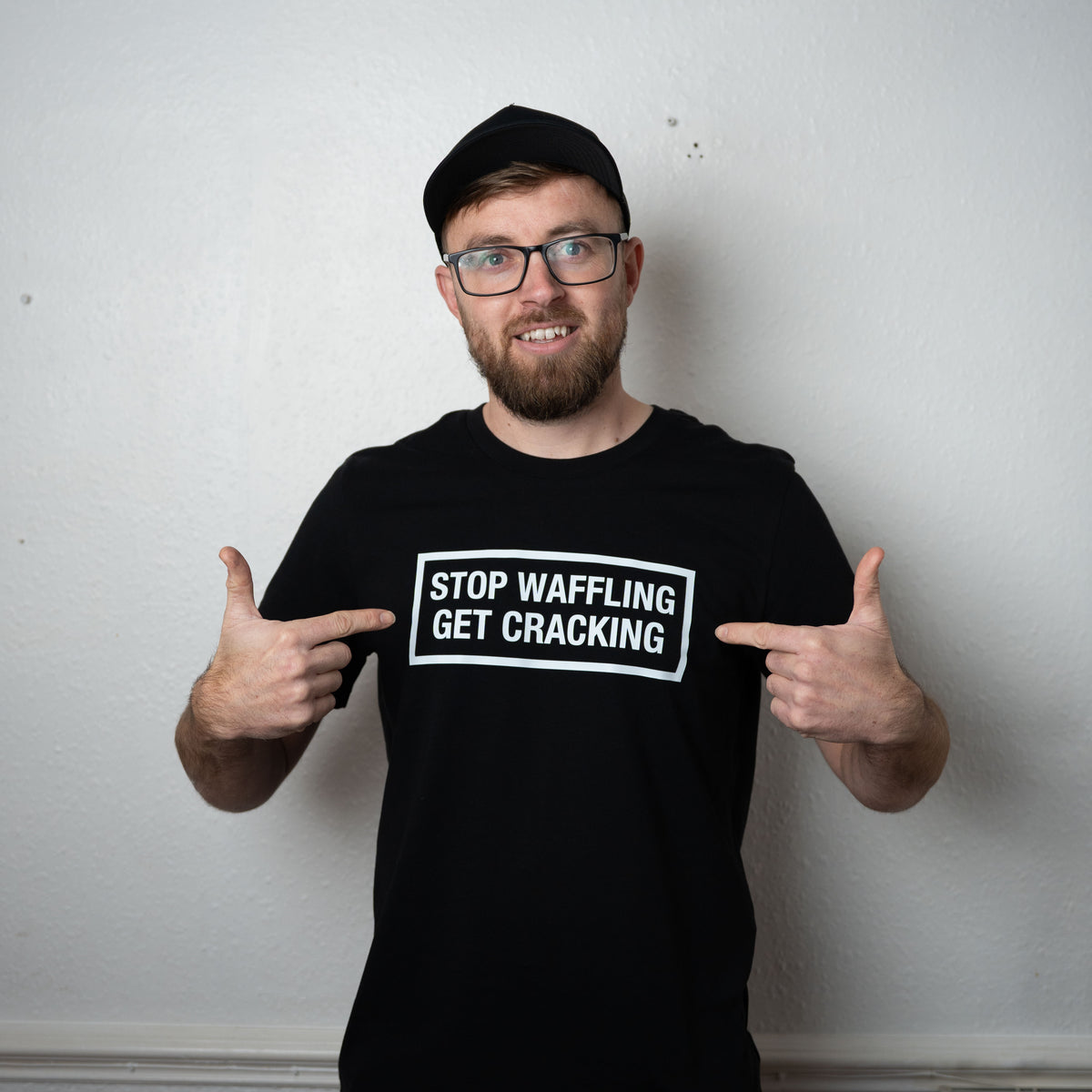 Stop Waffling Get Cracking T-Shirt – Flawless & Beyond