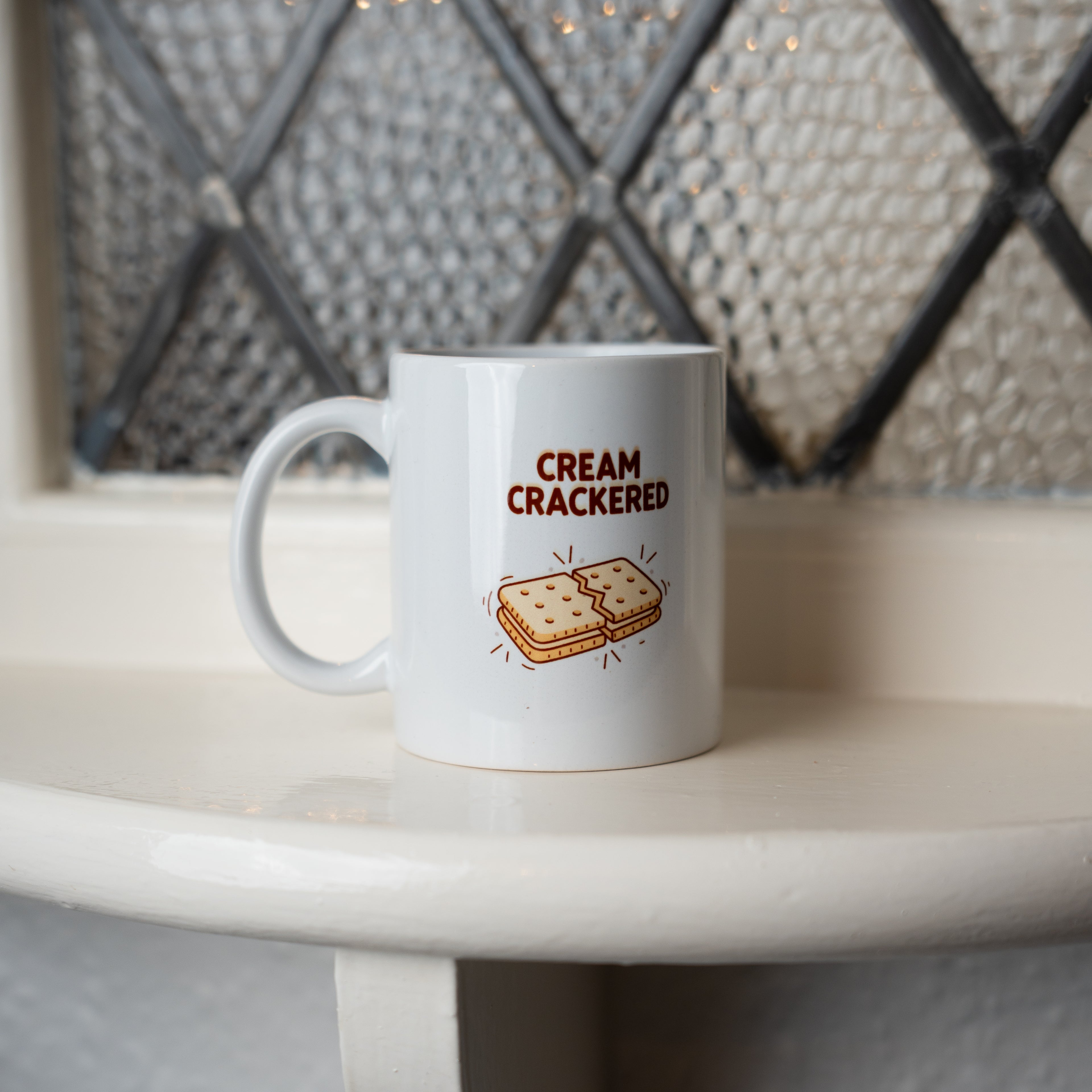 Cream Crackered Mug